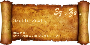 Szelle Zsolt névjegykártya